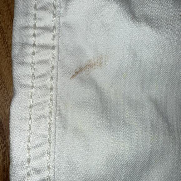 Rock Revival Women’s Katie Rhinestone White Size 29 Stretch Capri Jeans -FLAW- - Picture 3 of 9